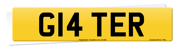 Registration number G14 TER